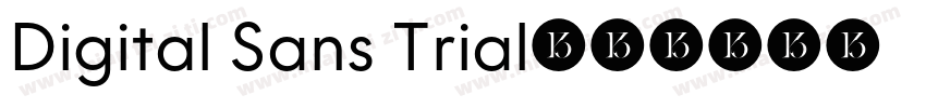 Digital Sans Trial字体转换